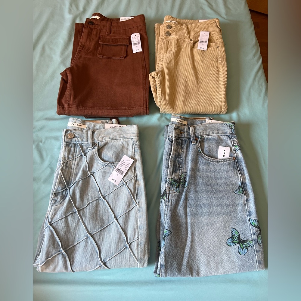 4 NWT PacSun 100% COTTON bundle